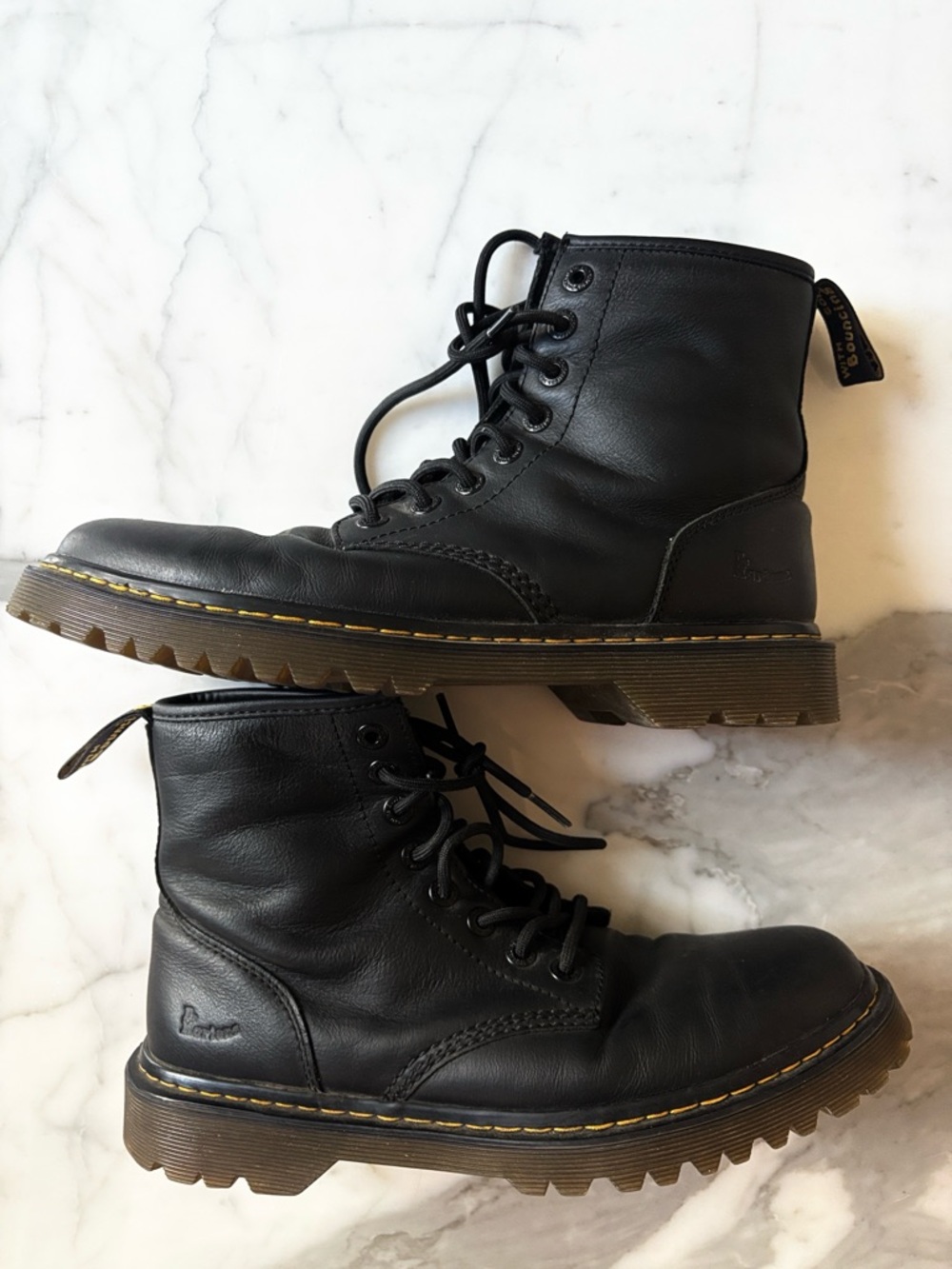 Dr Martens Awley Leather Combat Boots